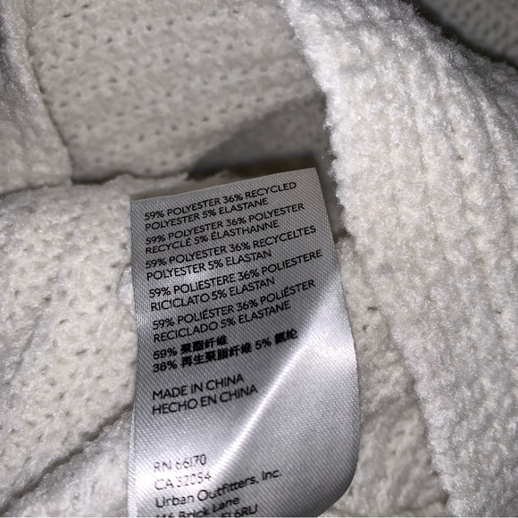 PILCRO ANTHRO Sweater Women’s Large Cowl Neck Oversized Chunky Cozy Ribbed Knit - Picture 8 of 10